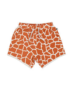 KR1708 GIRAFFE PRINT SHORT