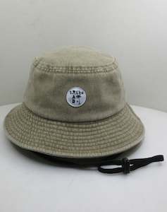 RT1108 RAD TRIBE BUCKET HAT IN ACID WASH KHAKI