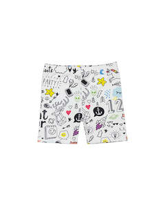 KR2133 DOODLE BIKE SHORT