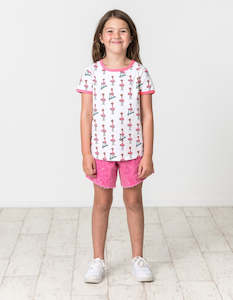 Womenswear: KR1545 FLAMINGO FUN TEE