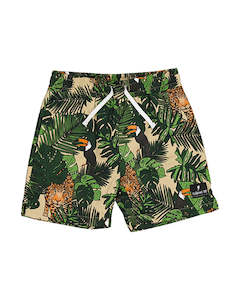 Womenswear: RD2212 JUNGLE LEOPARD DRILL SHORT