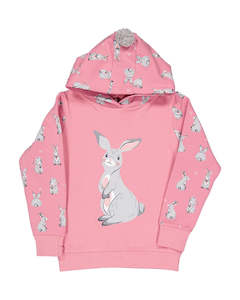 Kr2217 Bluebell Bunny Pom Pom Hood