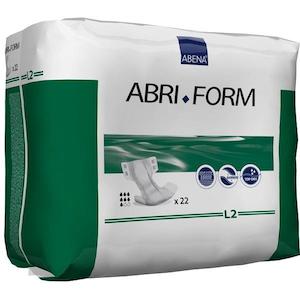 Incontinence Briefs/Diapers: Abena Abri-Form L2 Comfort 2800 ml Large unisex briefs (adult diapers)