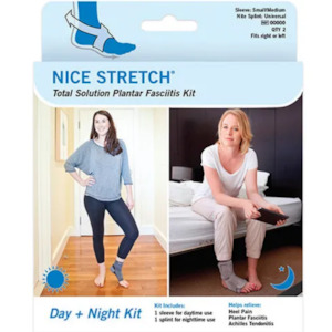 Back Supports And Bracing: Nice stretch total solution plantar fasciitis relief kit