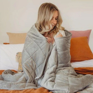 Health Care: Oodie Grey weighted blanket