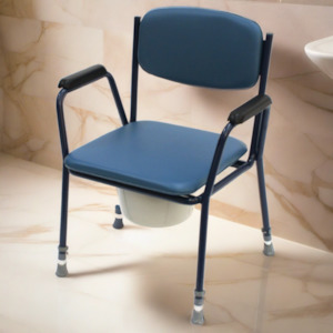 Bedside commode height adjustable