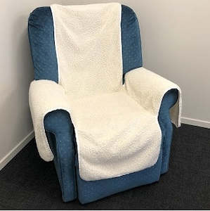 Sherpa fleece chair cover