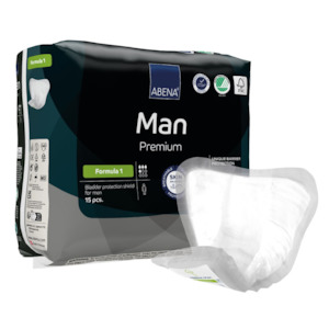 Abena Pads: Abena Man Formula 1 Premium 450 ml pads for men