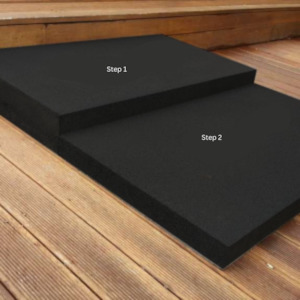 Rubber quick steps | 10cm H x 45cm L x 80cm W