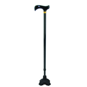 Mobilis T handle walking stick with stability foot