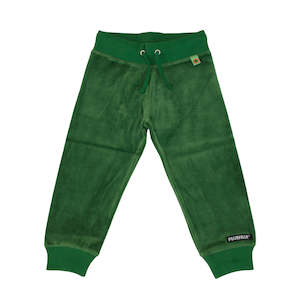 Villervalla - Relaxed Pants - Velour - Clover