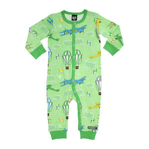 Onesies: Villervalla - All-in-One - Aircraft - Pea