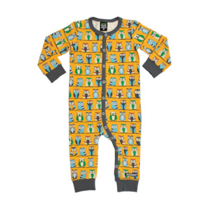 Onesies: Villervalla - All-in-One - Owls - Saffron