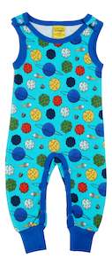 Onesies: Duns Sweden Dungarees - Planets - Blue Atoll