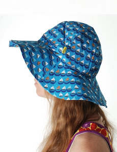 Duns Less New Season: Duns Sweden - Sunhat - Sailing Boats - Blue ** LAST ONE