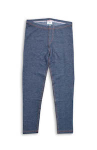 Jny Less Latest: JNY - Leggings - Dark Blue Denim Look