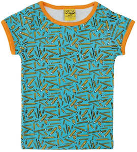 Duns Sweden SS Tee - Pencil - Turquoise