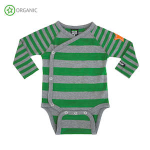 Villervalla - Wrap Body Suit - Stripes - Clover