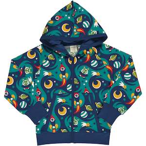 Hoodies And Jackets: Maxomorra - Zip Hoodie - Space