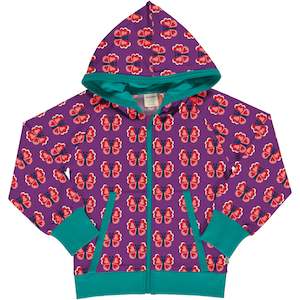 Hoodies And Jackets: Maxomorra - Zip Hoodie - Butterfly