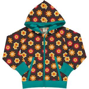 Hoodies And Jackets: Maxomorra - Zip Hoodie - Flower