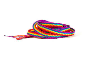 Queens Birthday Holiday Weekend Sale: Pride Rainbow Shoelaces - Skater Laces 72 inch