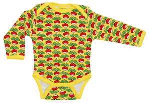 Duns Sweden LS body suit - Radish - Buttercup ** LAST ONE sz 80cm