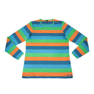 Lucky Lasts: Villervalla - LS Tee - Multistripe - Ottawa - Adult ** LAST ONE sz XL