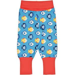 PRICE DROP * Maxomorra - Rib Pants - Tropical Aquarium