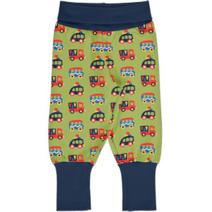 PRICE DROP * Maxomorra - Rib Pants - Colourful Cars ** LAST SZ 74/80cm