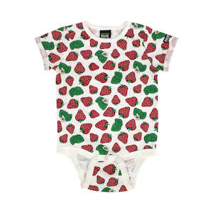 Villervalla SS Bodysuit - Strawberry - Marble ** LAST ONE sz 92cm