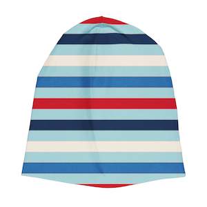 Maxomorra - Double Layered Hat - Stripe - Ice