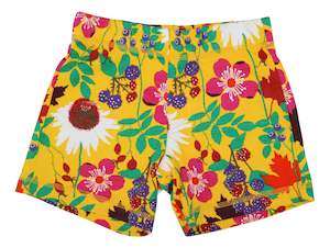 Duns Sweden - Shorts - Autumn Flowers - Yellow