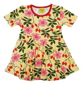 Duns Sweden - Skater Dress - Rosehip - Yellow