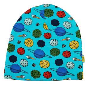 Duns Sweden - Double Layer Hat - Planets - Blue Atoll