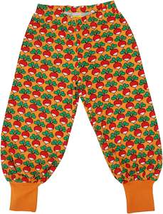 Duns Win20: Duns Sweden - Baggy Pants - Radish - Dark Cheddar ** LAST ONE sz 122/128cm