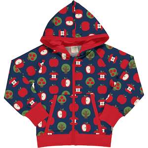 Maxomorra Hoodies On Sale: Maxomorra - Zip Hoodie - Apple ** LAST SIZE 86/92cm