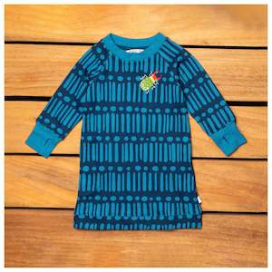 Merle Kids: Merle - Raglan Sweater Dress - Stag Beetle