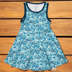 Merle Kids - Sleeveless Skater Dress - Mantis