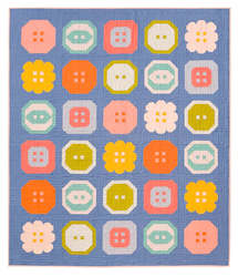 Fabrics textile: Buttoned Up Quilt Kit Large Throw - Pen and Paper Patterns