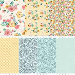 Spring Gardens Cream 1/2YD (7) - My Minds Eye for Riley Blake Designs