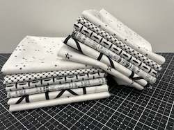 Fabrics textile: Remnant FQB Black & White Mixed Prints - Riley Blake