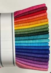 Fabrics textile: Rainbow Palette Quilter's Linen - Robert Kaufman Fat Quarter Bundle