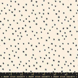 Fabrics textile: Starry Mini Stars Natural Black FQ - Alexia  Abegg for Ruby Star Society