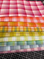 Plaid Kitchen Window Wovens -Fat Quarter Bundle Elizabeth Hartman