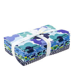 Copacetic Blueberry Half Yard Bundle (7) - Julia Frazier for Riley Blake Design