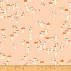 Pink Mushrooms Far Far Away 3 Fat Quarter - Heather Ross for Windham Fabrics