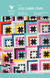 Log Cabin Stars Quilt Pattern - Quilty Love from Emily Dennis