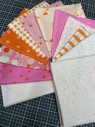 Fabrics textile: Pink & Orange Bundle - Heather Ross & Ruby Star Society