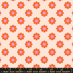 Meadow Star Honey Pie Peach Fat Quarter - Alexia Abegg for Ruby Star Society